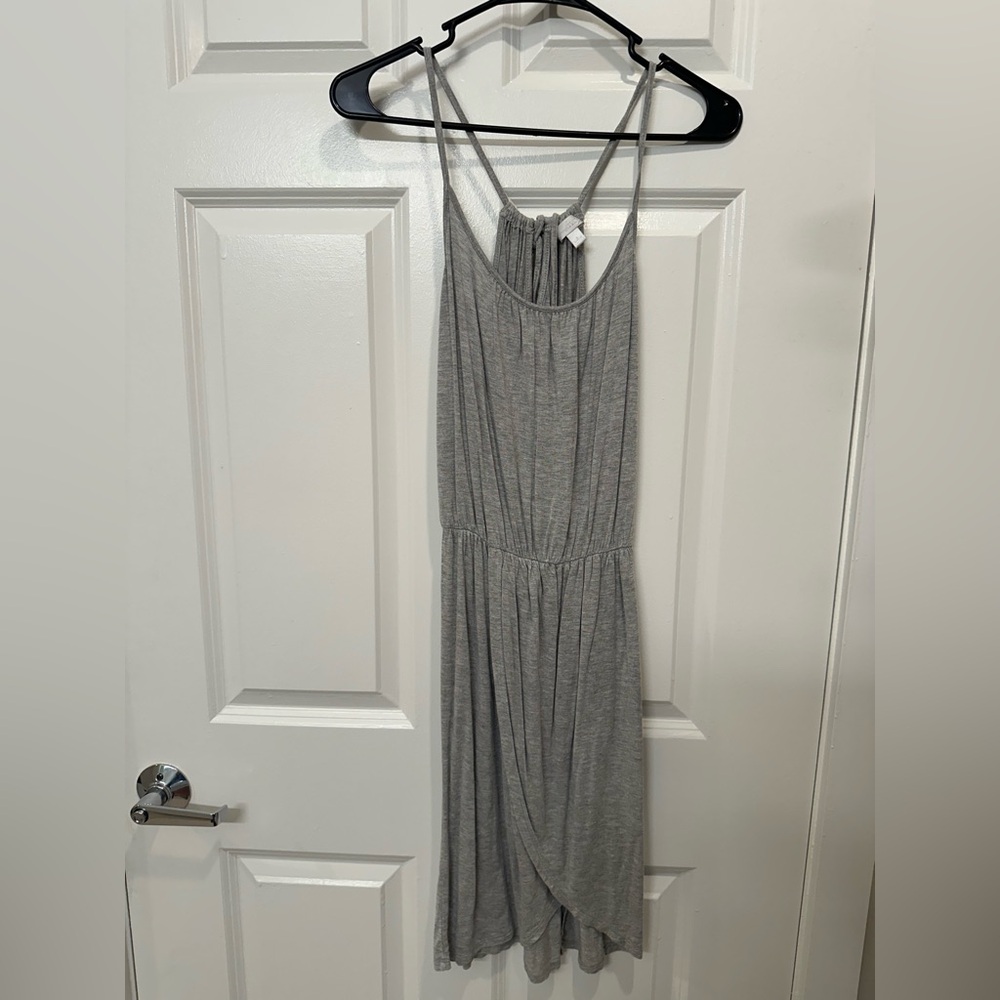 Gray Tulip Midi Dress